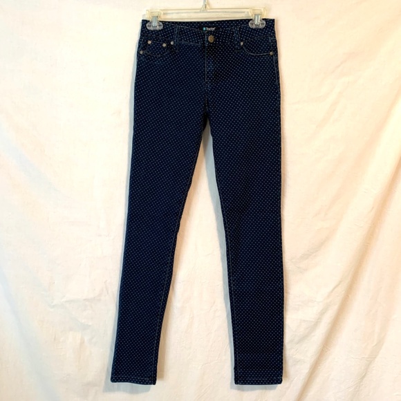 Tractor Girls Blue Polka Dot Stretch Jeggings Size 16 - Picture 2 of 8
